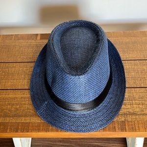 Women Navy Fedora Hat (New)